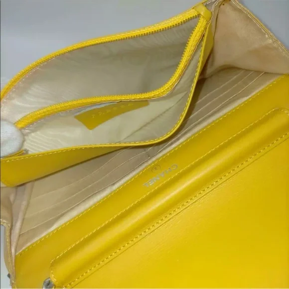 Chanel Beige New Line Wallet on Chain Crossbody Flap - Picture 9 of 10